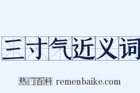 三寸气近义词是什么意思的图片